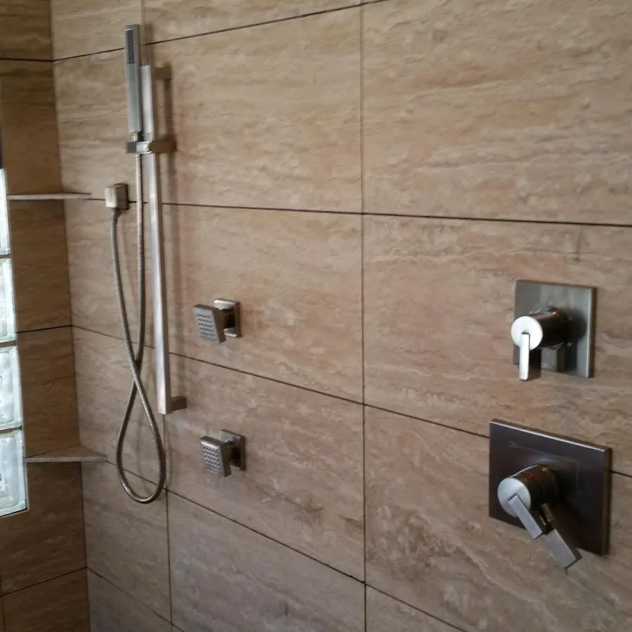 Shower fixture installation for Water Heater Replacement in Huntington